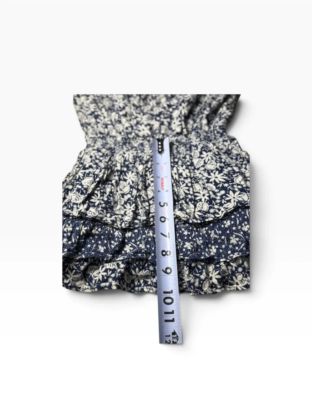 Polo Ralph Lauren Kids Girls Blue White Floral Smocked Dress Size 5